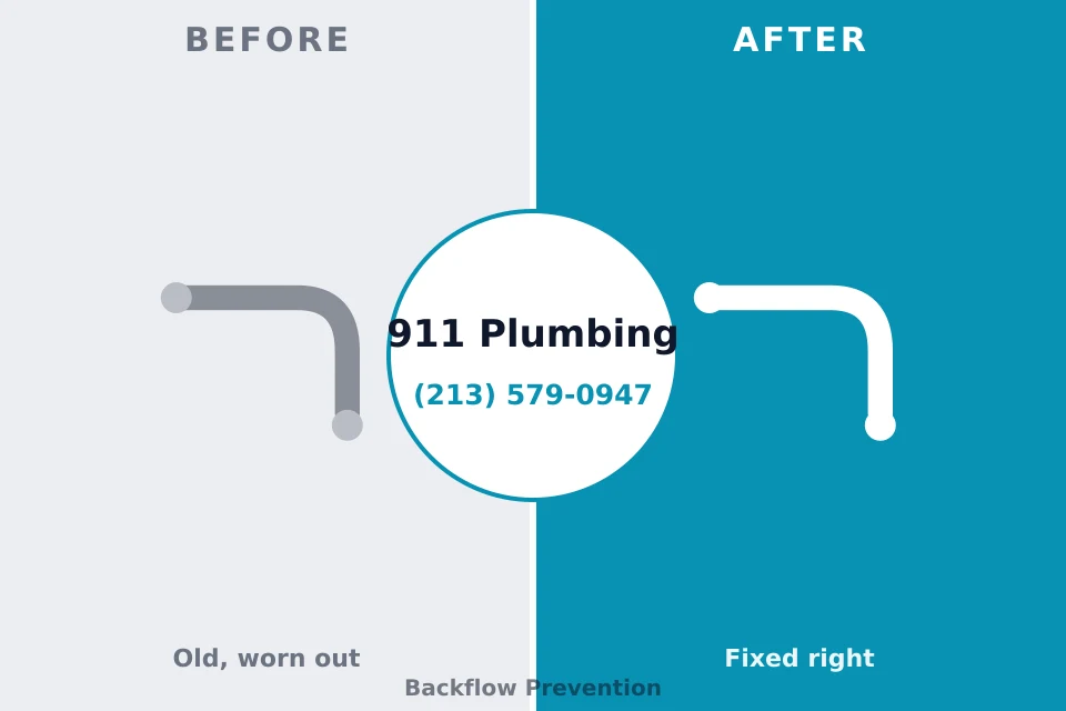 Before and after: plumbing repair Lake Holm, WA